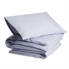 Dekbedovertrek Biologisch Katoen Percal 300tc Lavendelblauw Yumeko