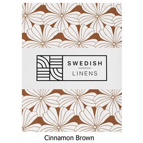 Beddengoed van biologisch percal katoen Cinnamon Brown Swedish Linens